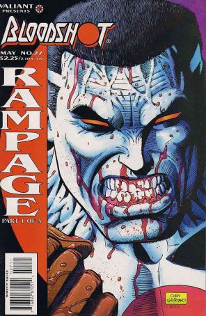 Bloodshot 27 published by Valiant with cover art by Sean Chen