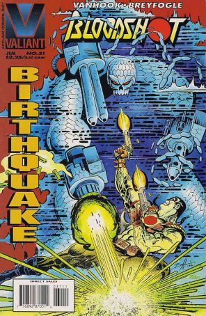 Bloodshot 31 published by Valiant with cover art by Norm Breyfogle