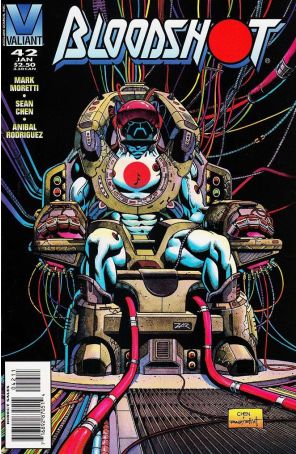 Bloodshot 42 published by Valiant with cover art by Sean Chen