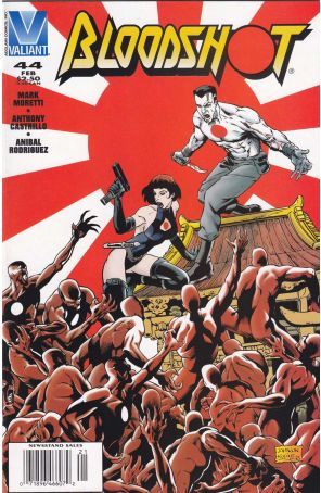 Bloodshot 44 (Newsstand) published by Valiant with cover art by Jeff Johnson