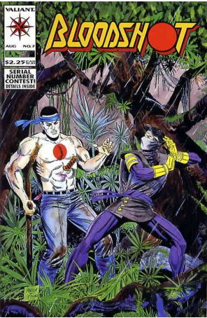 Bloodshot 7 published by Valiant with cover art by Don Perlin
