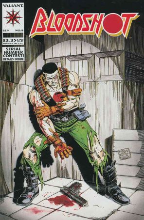 Bloodshot 8 published by Valiant with cover art by Don Perlin