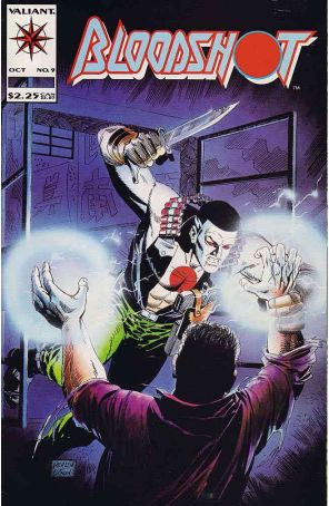 Bloodshot 9 published by Valiant with cover art by Don Perlin