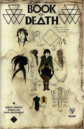 Book Of Death 1F published by Valiant with cover art by Paolo Rivera