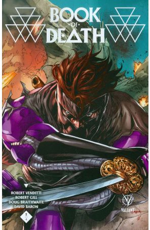 Book Of Death 2F published by Valiant with cover art by Stephen Segovia