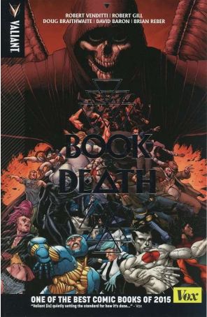 Book Of Death TPB 1 published by Valiant with cover art by Robert Gill