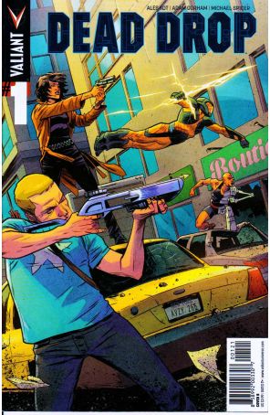 Dead Drop 1B published by Valiant with cover art by Adam Gorham
