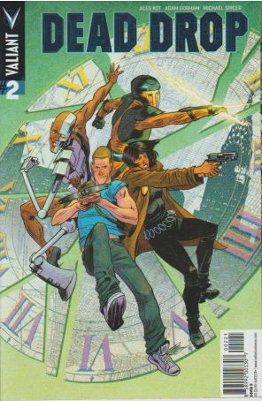 Dead Drop 2B published by Valiant with cover art by Adam Gorham
