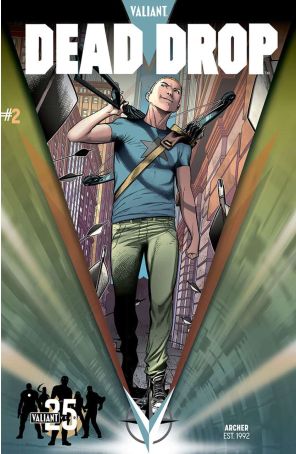 Dead Drop 2C published by Valiant with cover art by Rafa Sandoval