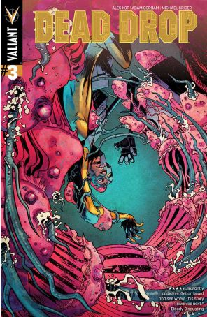 Dead Drop 3B published by Valiant with cover art by Adam Gorham