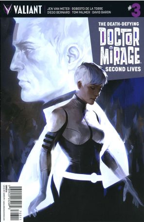 Death-Defying Doctor Mirage: Second Lives 3A published by Valiant with cover art by Jelena Kevic-Djurdjevic