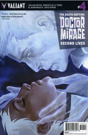 Death-Defying Doctor Mirage: Second Lives 4A published by Valiant with cover art by Jelena Kevic-Djurdjevic