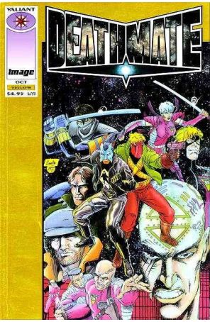Deathmate 3 Gold Variant published by Valiant with cover art by Mike Leeke