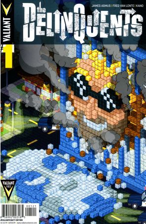 The Delinquents 1A published by Valiant with cover art by Donovan Santiago