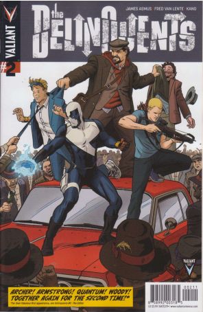 The Delinquents 2 published by Valiant with cover art by Paolo Rivera