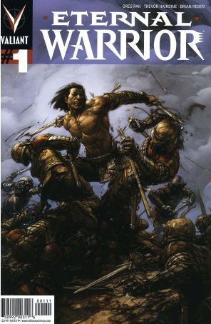 Eternal Warrior (2nd Series) 1 published by Valiant with cover art by Clayton Crain