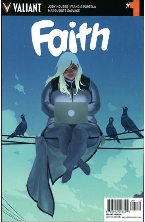 Faith (Valiant) 1 (2nd) published by Valiant with cover art by Jelena Kevic-Djurdjevic
