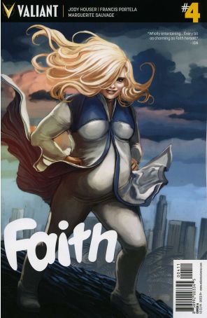 Faith (Valiant) 4A published by Valiant with cover art by Stephanie Hans
