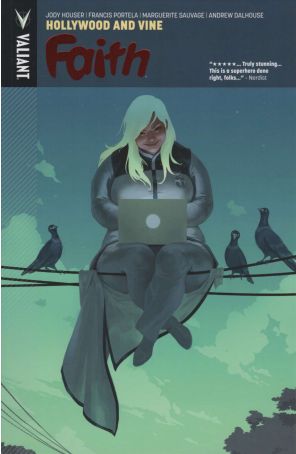 Faith (Valiant) TPB 1 published by Valiant with cover art by Jelena Kevic-Djurdjevic