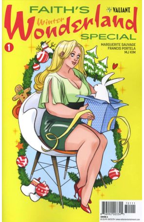 Faith's Winter Wonderland Special 1A published by Valiant with cover art by Marguerite Sauvage