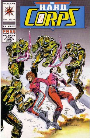 The H.A.R.D. Corps 18 published by Valiant with cover art by Rik Levins