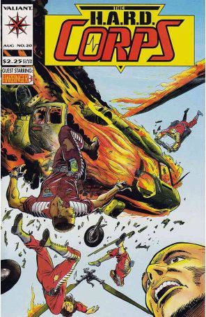 The H.A.R.D. Corps 20 published by Valiant with cover art by Rik Levins