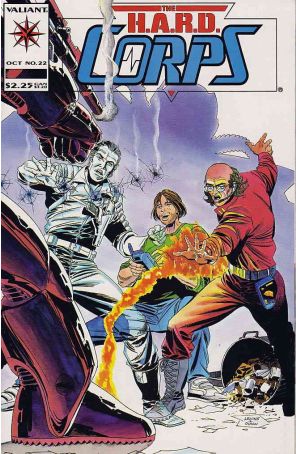 The H.A.R.D. Corps 22 published by Valiant with cover art by Rik Levins