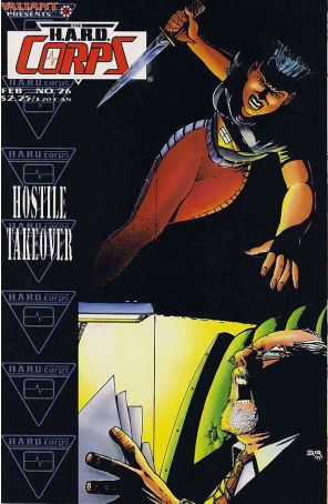 The H.A.R.D. Corps 26 published by Valiant with cover art by George Saravia