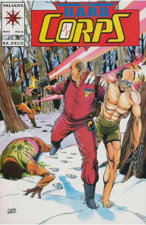 The H.A.R.D. Corps 6 published by Valiant with cover art by Mike Leeke