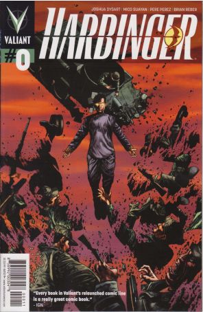 Harbinger (2nd Series) 0 published by Valiant with cover art by Mico Suayan