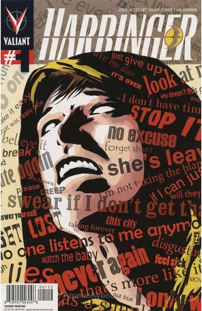 Harbinger (2nd Series) 1 (2nd) published by Valiant with cover art by Arturo Lozzi