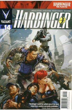 Harbinger (2nd Series) 14 published by Valiant with cover art by Clayton Crain