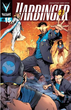Harbinger (2nd Series) 15A published by Valiant with cover art by Trevor Hairsine