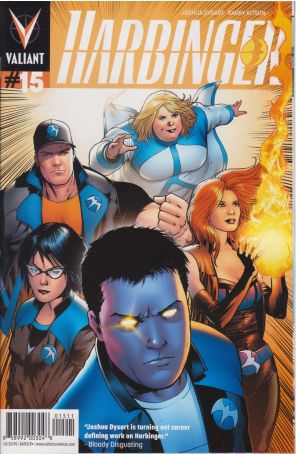 Harbinger (2nd Series) 15 published by Valiant with cover art by Barry Kitson