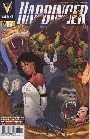 Harbinger (2nd Series) 17 published by Valiant with cover art by Barry Kitson