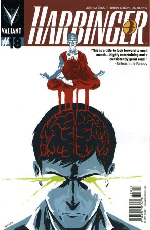 Harbinger (2nd Series) 18 published by Valiant with cover art by Michael Walsh