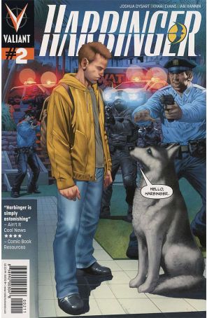 Harbinger (2nd Series) 2 published by Valiant with cover art by Arturo Lozzi