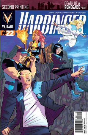 Harbinger (2nd Series) 22 (2nd) published by Valiant with cover art by Joe Eisma