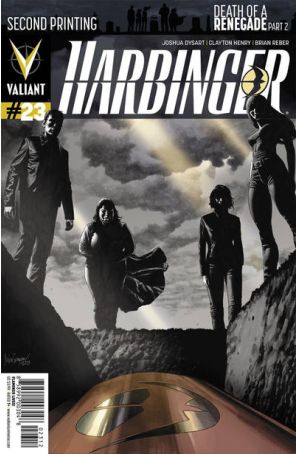 Harbinger (2nd Series) 23 (2nd) published by Valiant with cover art by Mico Suayan
