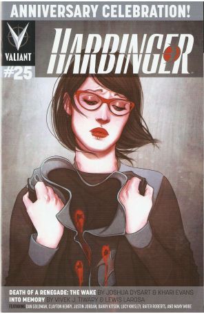 Harbinger (2nd Series) 25B published by Valiant with cover art by Jenny Frison