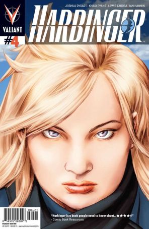 Harbinger (2nd Series) 4A published by Valiant with cover art by Doug Braithwaite