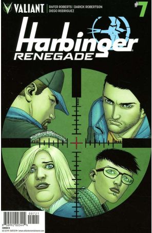 Harbinger Renegade 7B published by Valiant with cover art by Francis Portela