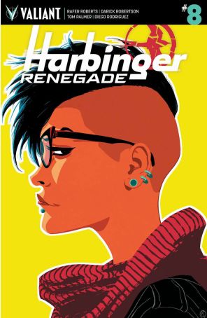 Harbinger Renegade 8C published by Valiant with cover art by Kano