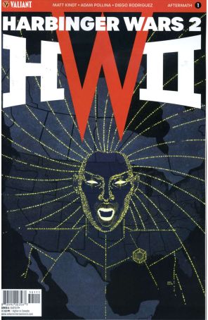 Harbinger Wars 2: Aftermath 1A published by Valiant with cover art by Raul Allen