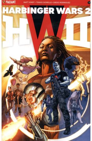 Harbinger Wars 2 1A published by Valiant with cover art by J.G. Jones