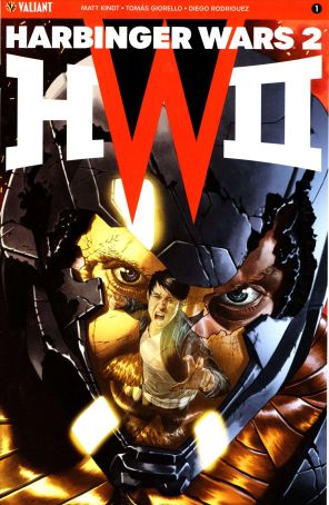 Harbinger Wars 2 1B published by Valiant with cover art by Mico Suayan