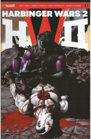 Harbinger Wars 2 2B published by Valiant with cover art by Mico Suayan