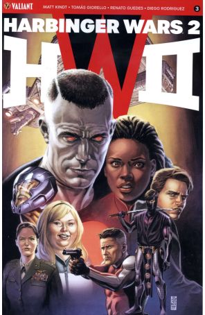 Harbinger Wars 2 3A published by Valiant with cover art by J. G. Jones