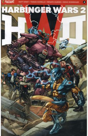 Harbinger Wars 2 4A published by Valiant with cover art by J. G. Jones