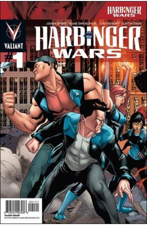 Harbinger Wars 1A published by Valiant with cover art by Clayton Henry